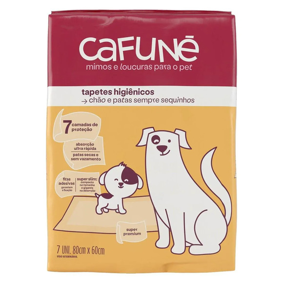 Tapete Higiênico Cafuné 7 unidades