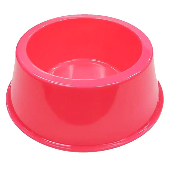Comedouro Médio 1000 ml Neon Cachorro e Gato - Rosa Neon