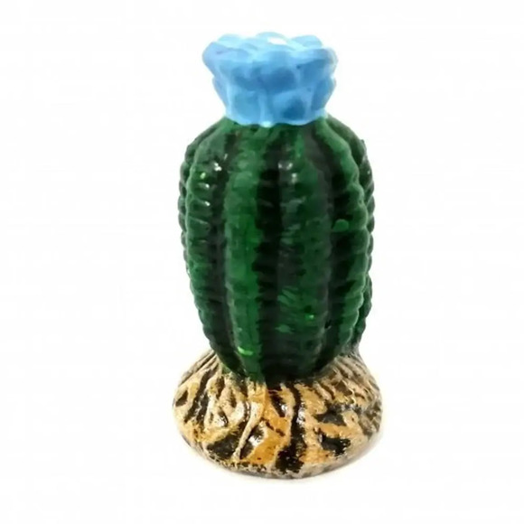 Enfeite Cacto com Flor Decorado Trema Único