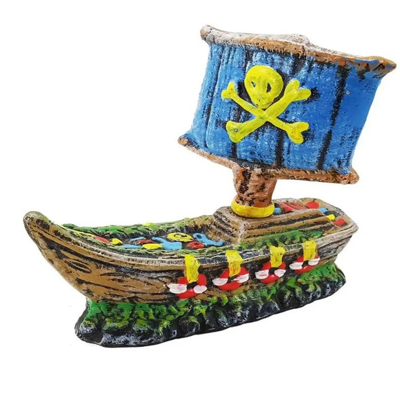 Enfeito Barco Pirata Decorado Trema Único