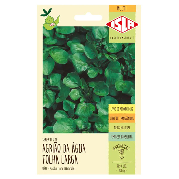 Semente Isla Multi Agrião da Agua Folha Larga Único