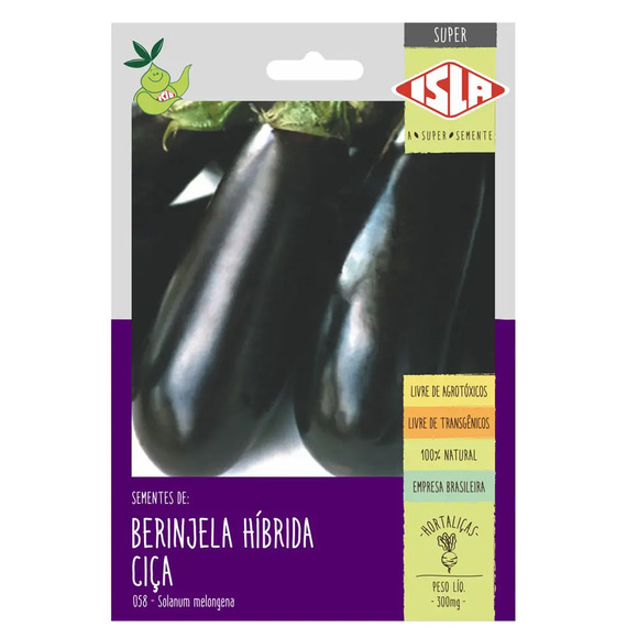 Semente Isla Superpak Berinjela Híbrida Cica Único