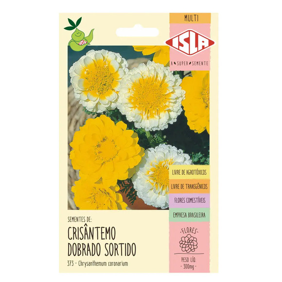 Semente Isla Crisântemo Dobrado Sortido Único