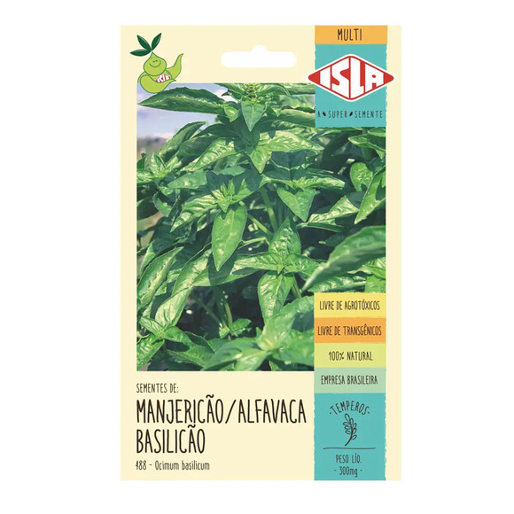 Semente Isla Multi Manjericão Basilicão Único