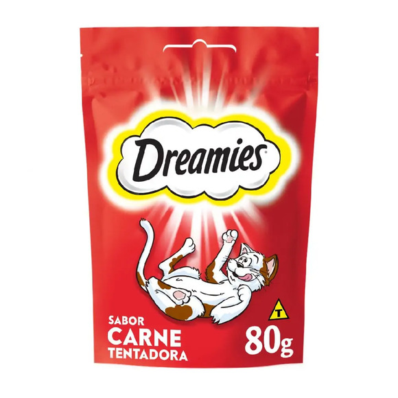 Petisco Dreamies Carne Tentadora Gatos Adultos 80 g