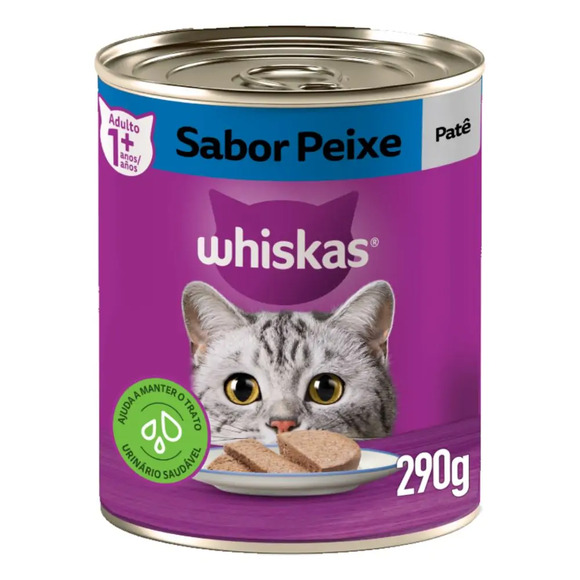 Ração Úmida Whiskas Patê Peixe 290 g