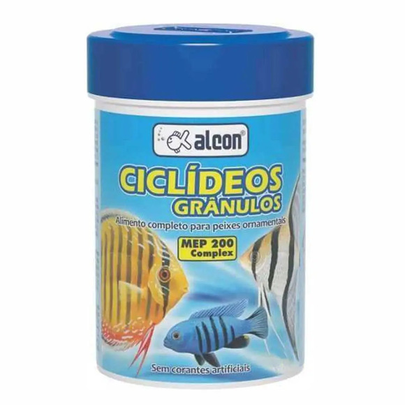 Ração para Peixes Ciclídeos Granulos Alcon 30 g