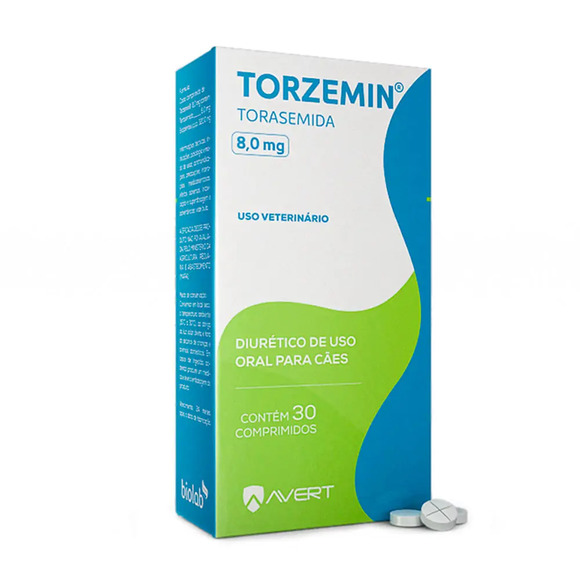 Diurético para Cães Torzemin 30 Comprimidos 8 mg