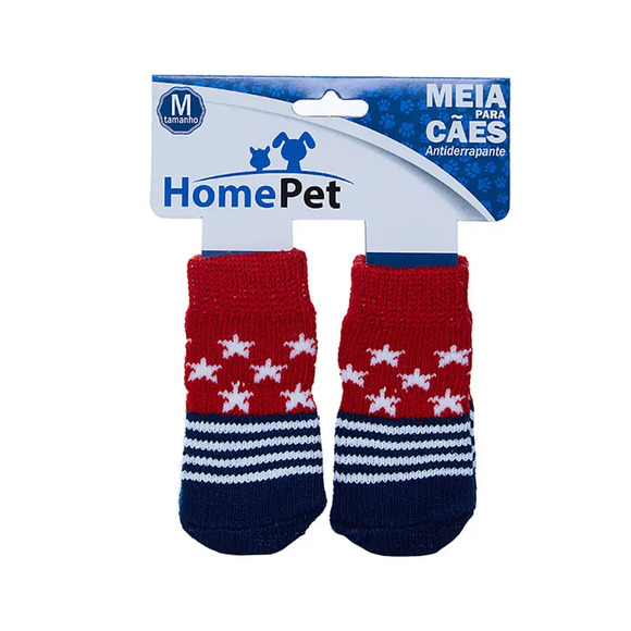 Meia Estrelas HomePet Vermelha P