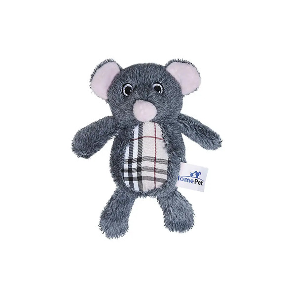 Brinquedo Pelúcia Rato HomePet Xadrez Único