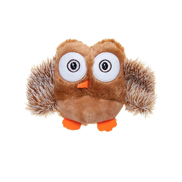 Brinquedo Pelúcia Coruja Marrom HomePet Único
