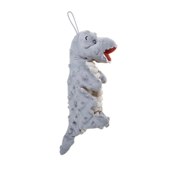Brinquedo Pelúcia Dinossauro Cinza HomePet Único