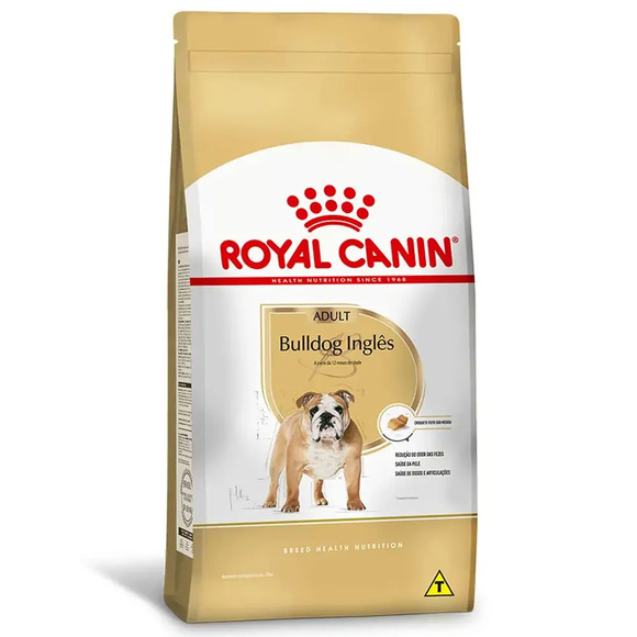 Ração Royal Canin Bulldog Inglês Cães Adultos 12kg