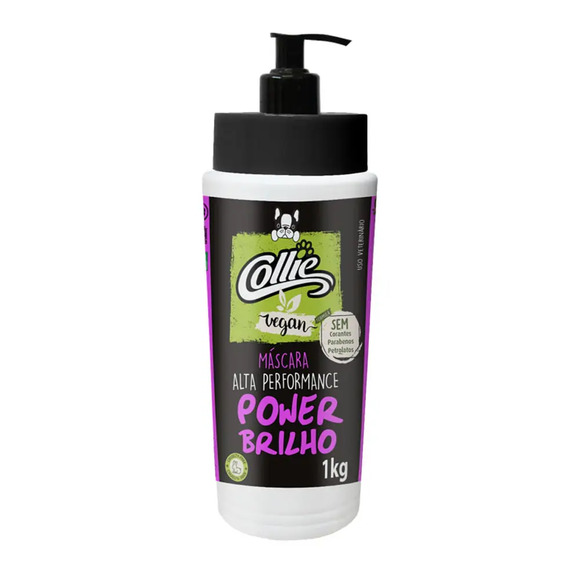 Máscara Collie Vegan Power Brilho 1kg