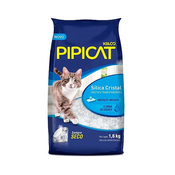 Areia Felina Pipi Cat Silica Cristal 1,6kg