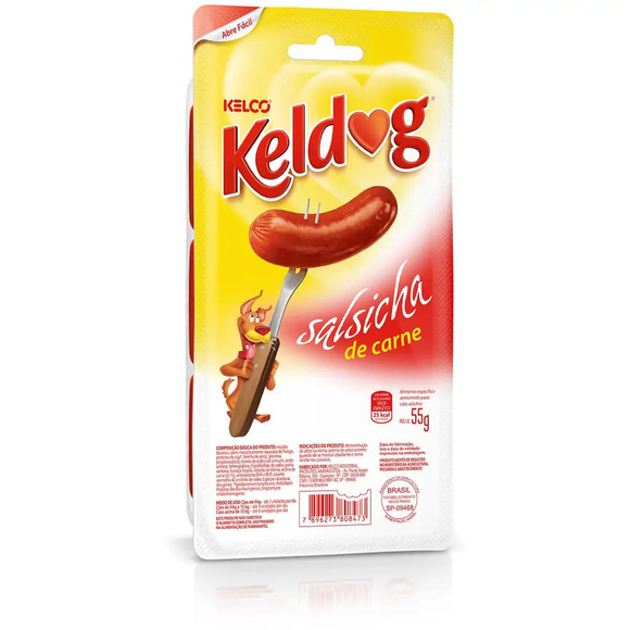 Petisco Keldog Salsicha de Carne Kelco 55 g
