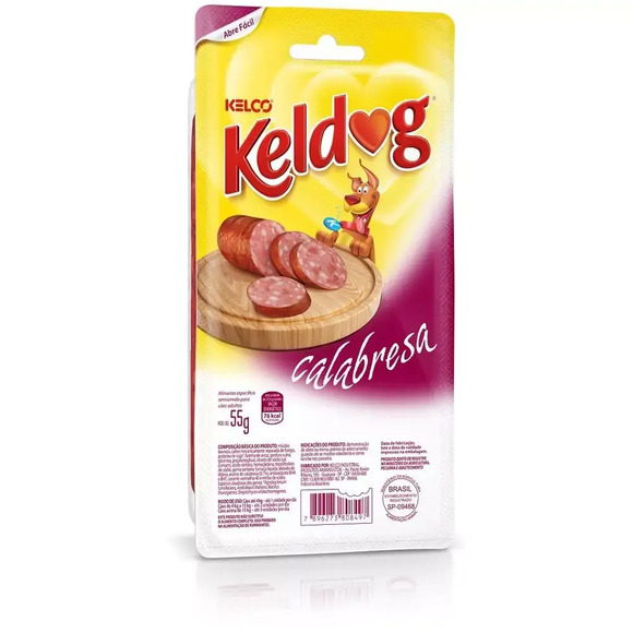 Petisco Keldog Calabresa Kelco 55 g