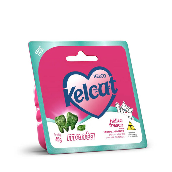 Petisco Kelcat Snack Funcional Menta 40 g