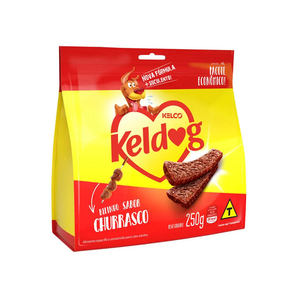 Petisco Bifinho Churrasco Keldog 250 g