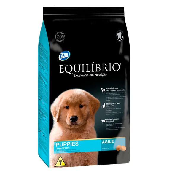 Ração Equilíbrio Cães Filhotes Raças Grandes 15 kg