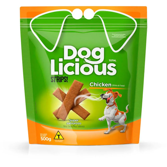 Petisco DogLicious Strips Chicken 500 g