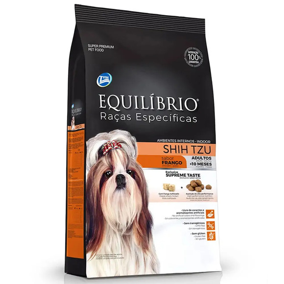 Ração Equilíbrio Raças Específicas Shih Tzu Adultos Frango 7,5kg