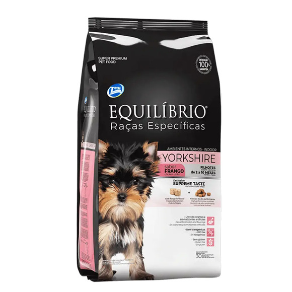 Ração Equilíbrio Raças Específicas Yorkshire Filhotes Frango 2kg