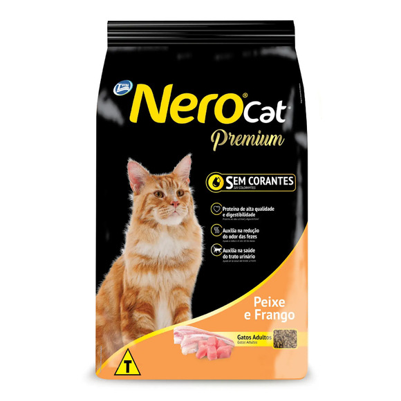 Ração Nero Premium Gatos Adultos Peixe e Frango 20Kg