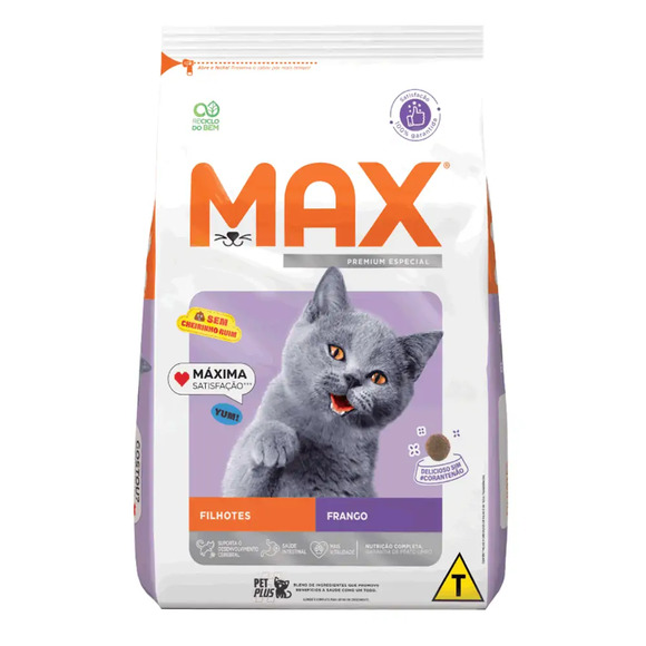 Ração Max para Gatos Filhotes Frango 3 kg