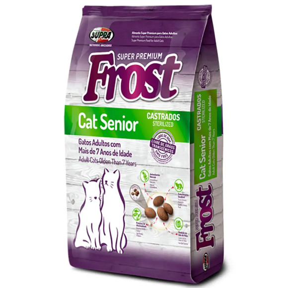 Ração Frost Gatos Sênior Castrados Supra 10,1 kg