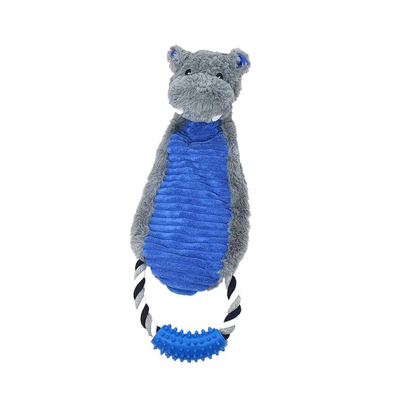 Brinquedo Cão Pelúcia Com Puxador Hipopámo Western Pet Único