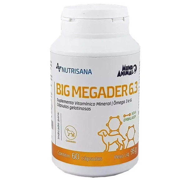 Nutrisana Big Megader 60caps - Mundo Animal Único