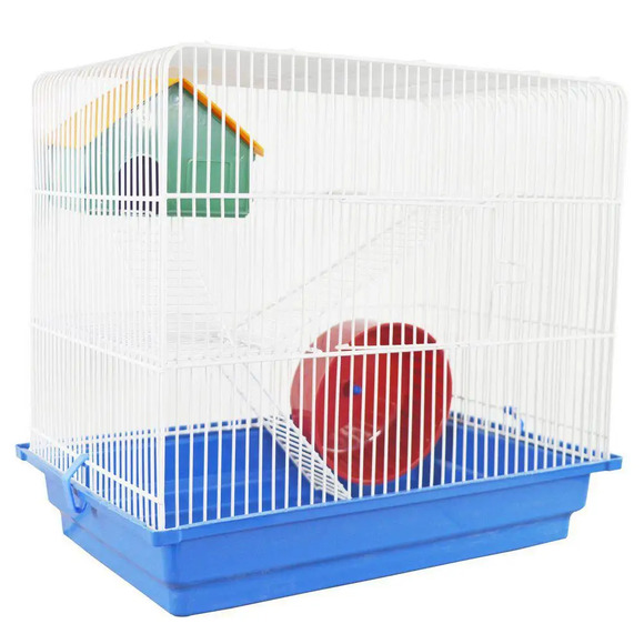 Gaiola Para Hamster Topolino Azul Contrera 3 Andares Epóxi Único