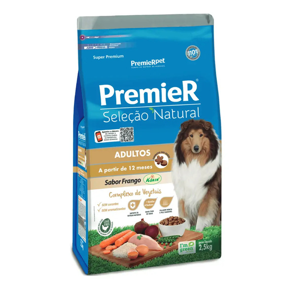 Rc Premier Sel Nat Caes Ad Frango 2,5kg