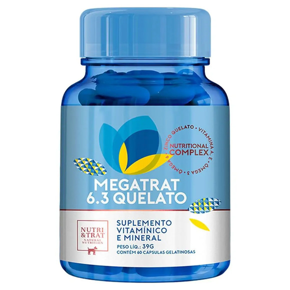 Megatrat 6.3 Quelato 39g 60 capsulas Nutri & Trat Único