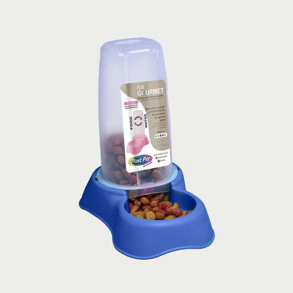 Comedouro Plast Pet Flex Gourmet Roxo Carol P