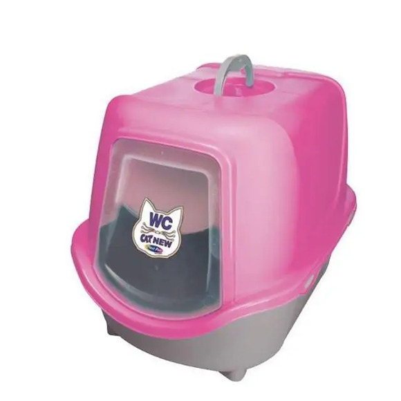 Banheiro Para Gatos Wc Cat New Rosa Único