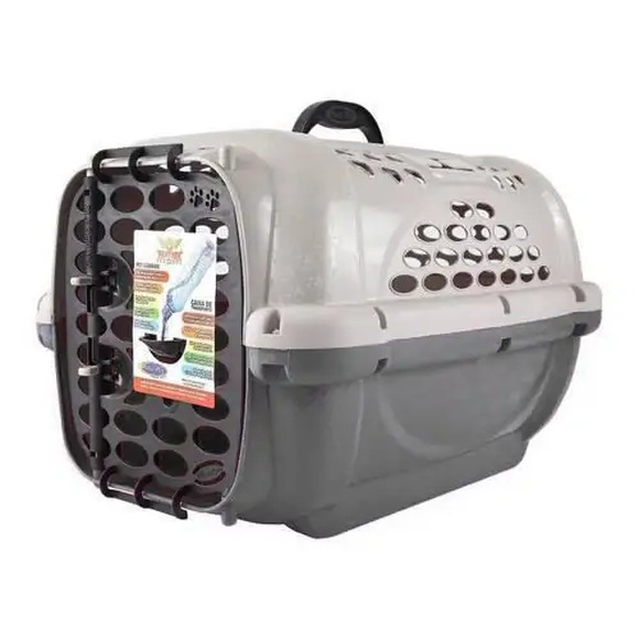Caixa De Transporte Plast Pet Cor Taupe N. 02