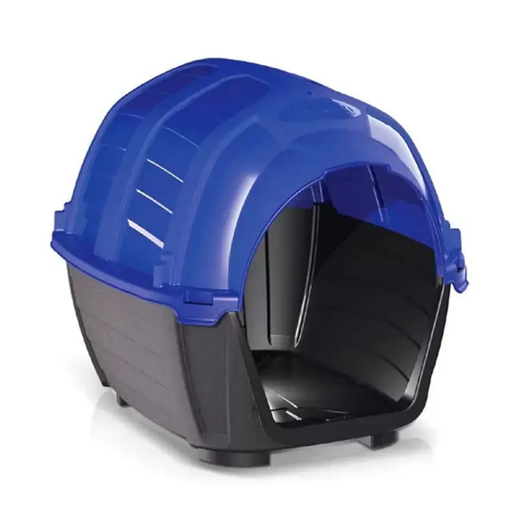 Casa Plast Pet Stone House Para Cães Azul N° 03