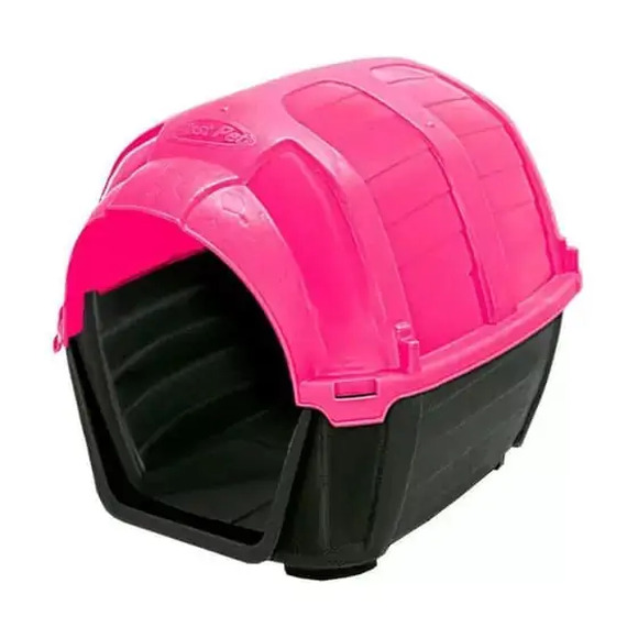 Casa Plast Pet Stone House Para Cães Rosa N° 06