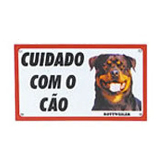 Placa de Advertência Rottweiler AMF Único