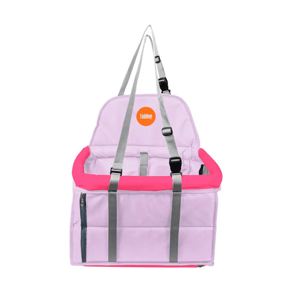 Assento Transpet para Cães e Gatos Tubline Rosa e Lilás P - Até 10kg