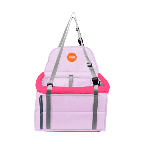 Assento Transpet para Cães e Gatos Tubline Rosa e Lilás M - Até 15kg