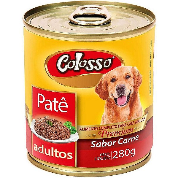 Pate Colosso Cao Carne Lata 280 grs