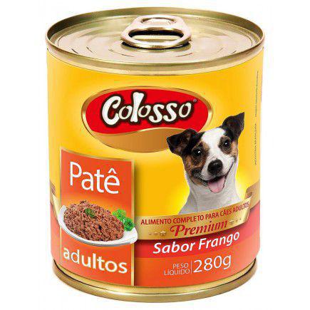 Pate Colosso Cao Frango  Lata 280 grs