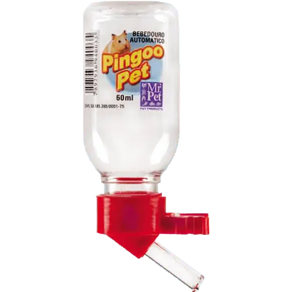 Bebedouro Plástico para Hamster TudoPet 120 ml