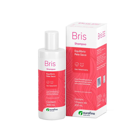 Shampoo Bris Equilíbrio Pele Seca para Cães e Gatos 200 ml