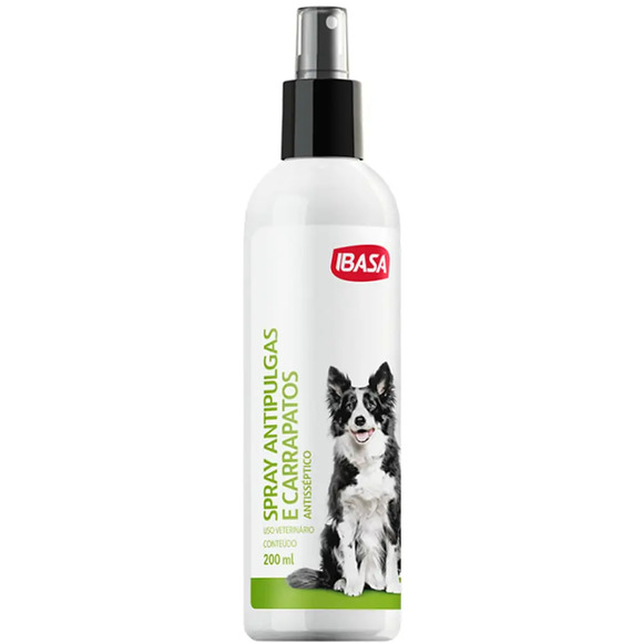 Spray Ibasa Antipulgas e Carrapatos 200ml
