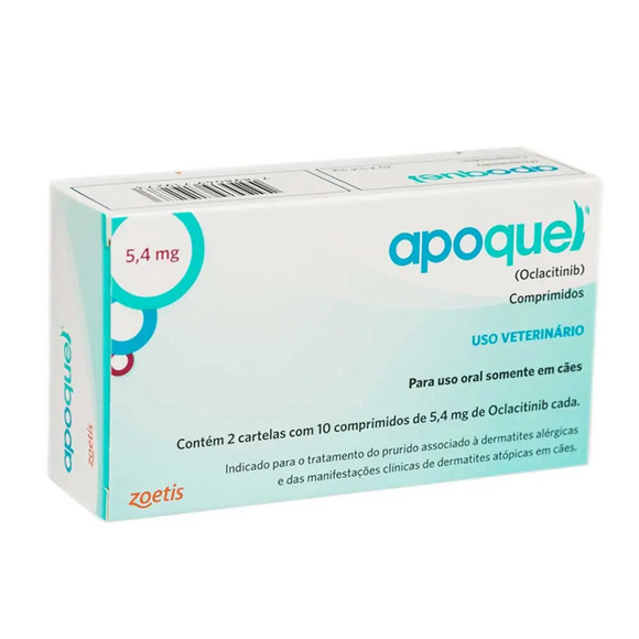 Apoquel 5,4 mg para Cachorro 20 Comprimidos