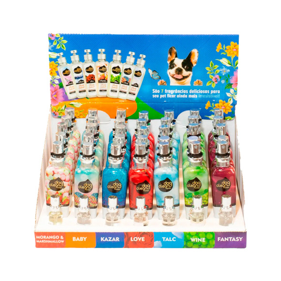 Display de Perfume Body Splash 55ml Dog Clean 35 Unidades